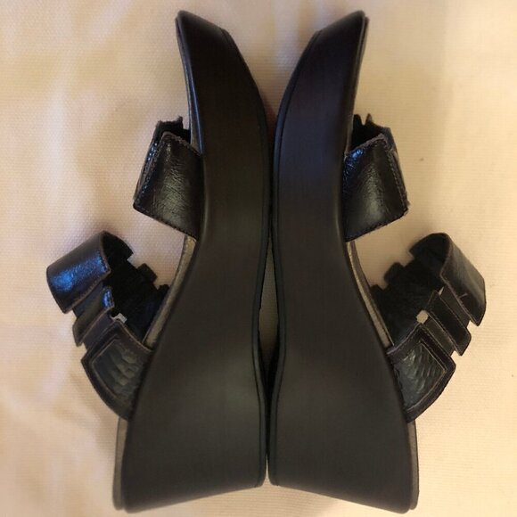 NEW (NWOT) NAOT Treasure dark brown leather sandals sz 41/10 - Picture 8 of 16